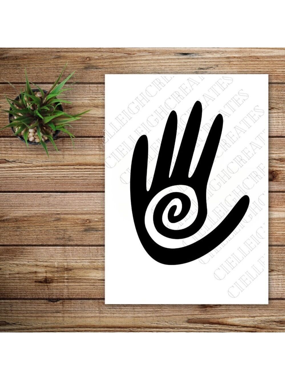 *2 for $20* Tribal hand vinyl decal sticker Handcrafted